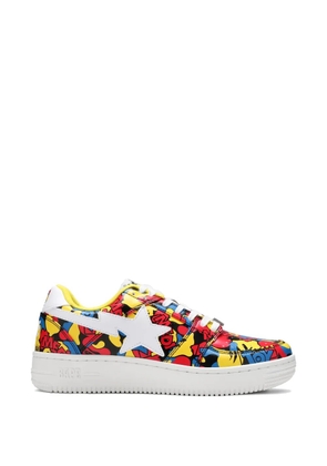 A BATHING APE® Bapesta Low M1 Medicom Toy sneakers - Red