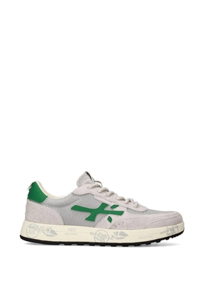 Premiata logo-patch panelled sneakers - Grey