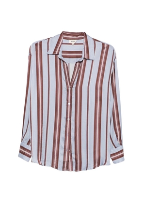Diega striped-pattern long-sleeve shirt - Blue