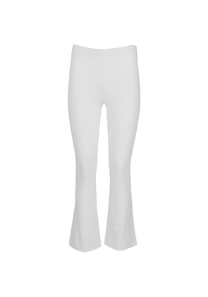 La-Rose flared leggings - White