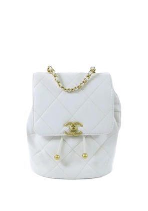 CHANEL Pre-Owned Ado CC backpack - White