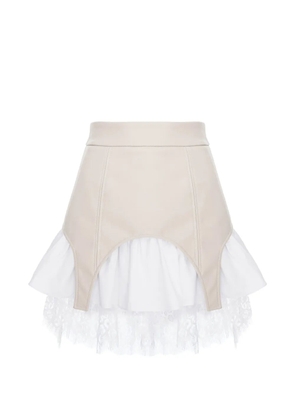 HAMZA Black Swan Duo garter-strap skirt - Neutrals