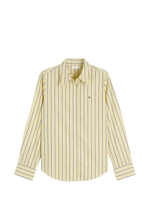 Tommy Hilfiger vertical-stripe long-sleeve shirt - Yellow