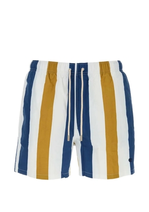 Gallo stripe-print swimming shorts - White