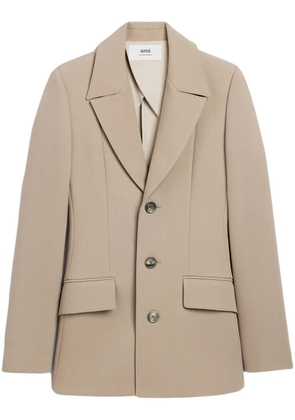 AMI Paris tailored virgin wool blazer - Neutrals