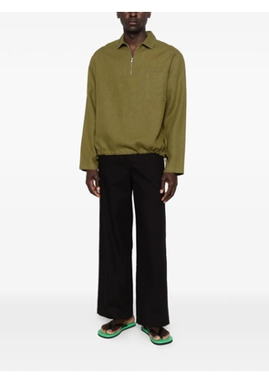 Arte Antwerp zip-fastening drawstring polo shirt - Green