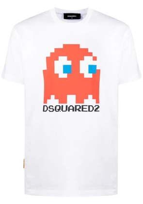 DSQUARED2 cartoon-print cotton T-shirt - White