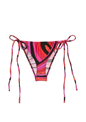 PUCCI Iride-print tie-side bikini bottoms - Pink