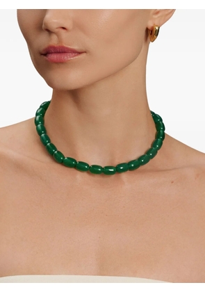 Nialaya Jewelry beaded agate necklace - Gold