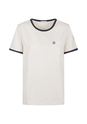 Moncler logo-patch pocket T-shirt - Neutrals