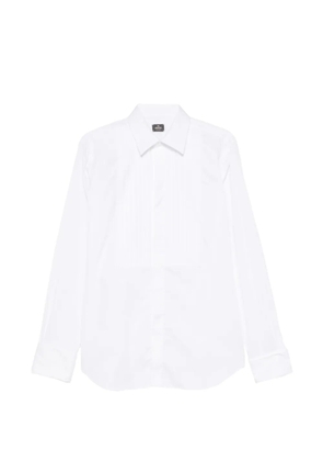 Alessandro Gherardi pleated-bib shirt - White