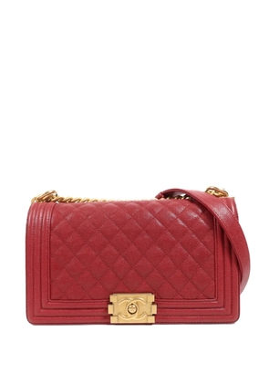CHANEL Pre-Owned 25 Boy quilted crossbody bag - Red