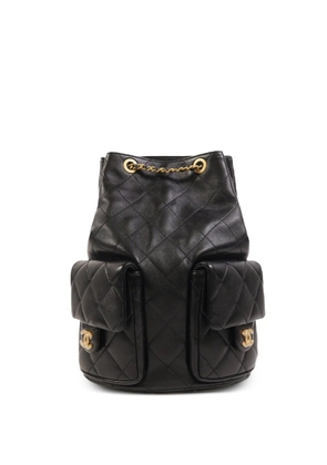 CHANEL Pre-Owned CC quilted backpack - Black