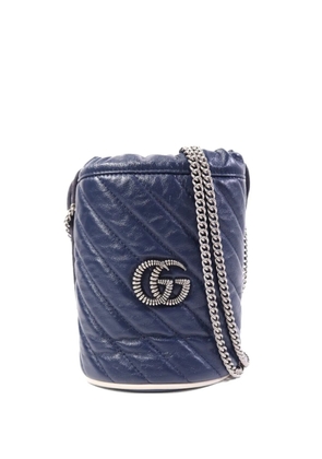 Gucci Pre-Owned GG Marmont bucket bag - Blue