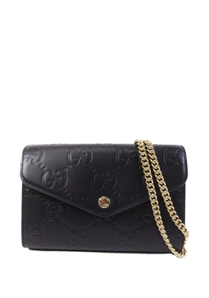 Gucci Pre-Owned GG Chain Wallet shoulder bag - Black