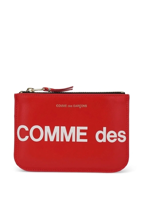 Comme Des Garçons logo-print wallet - Red