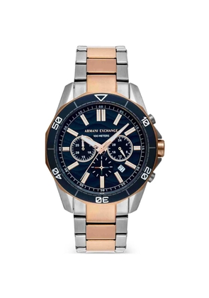 Armani Exchange Spencer chronograph 44mm watch - Blue