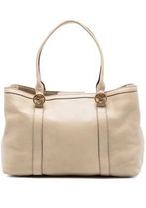 Gucci Pre-Owned 2016-2026 Pebbled Leather Miss GG tote bag - Brown