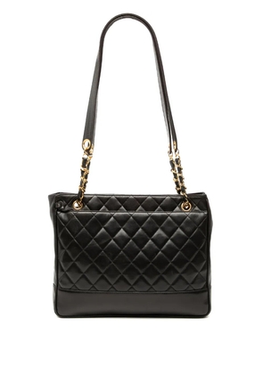 CHANEL Pre-Owned 1994-1996 Quilted Lambskin tote bag - Black