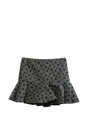 Red Valentino Vintage Stars Accent A-line skirt - Grey