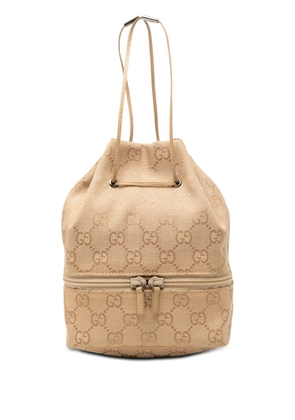 Gucci Pre-Owned 2000-2015 GG Canvas Drawstring Pouch clutch bag - Neutrals