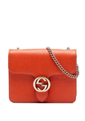 Gucci Pre-Owned 2016-2026 Small Dollar Calfskin Interlocking G crossbody bag - Orange