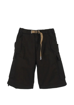 White Sand belted cargo shorts - Black