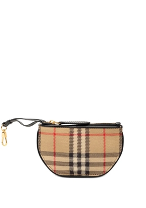 Burberry Pre-Owned 2000-2017 House Check Canvas Olympia coin pouch - Neutrals