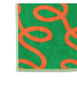 Séfr swirl-pattern beach towel - Green