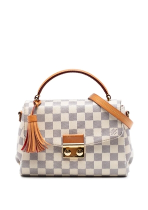 Louis Vuitton Pre-Owned 2017 Damier Azur Croisette satchel - White