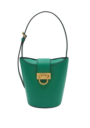 Ferragamo Pre-Owned 2000-2026 Small Leather Trifolio shoulder bag - Green
