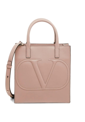 Valentino Garavani VLogo Walk small calfskin shopping bag - Pink