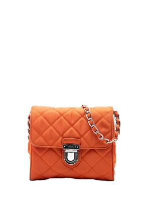 Prada Pre-Owned 2013-2026 Impuntu Tessuto Chain crossbody bag - Orange