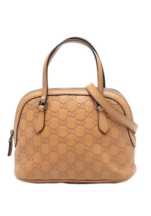 Gucci Pre-Owned 2016-2026 Mini Guccissima Dome satchel - Brown