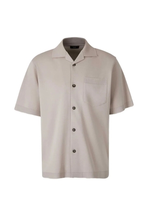Herno short-sleeve camp-collar shirt - Neutrals