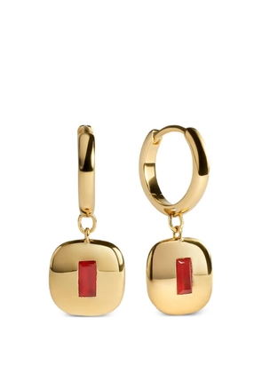 Monica Vinader Gemdrop hoop earrings - Gold
