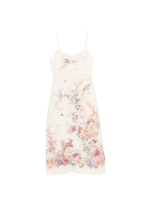 ZIMMERMANN floral-print midi dress - Neutrals