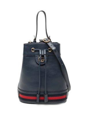 Gucci Pre-Owned 2000-2015 GG Web Ophidia bucket bag - Blue