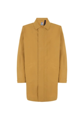 K-Way Poirol concealed-front midi coat - Brown
