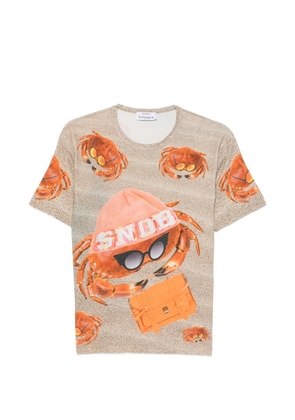 The Artistylist Snow Crabs crab-print T-shirt - Neutrals