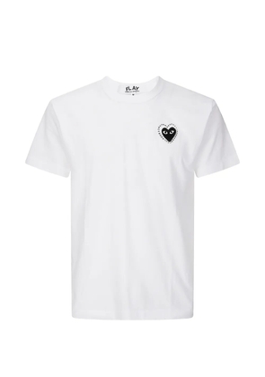 Comme Des Garçons Play crystal heart cotton T-shirt - White