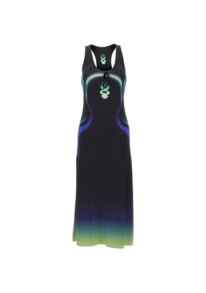 Casablanca Sporchid Slinky midi dress - Black