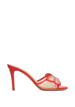 Fabio Rusconi bow-detail mesh mules - Red