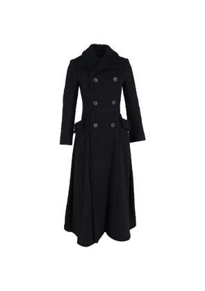 Comme Des Garçons Pre-Owned double-breasted bouclé coat - Black