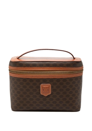Celine Pre-Owned 1996 Macadam Coated Canvas vanity bag - Brown