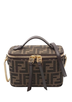 Fendi Pre-Owned 2000-2010 Zucca Canvas vanity bag - Brown