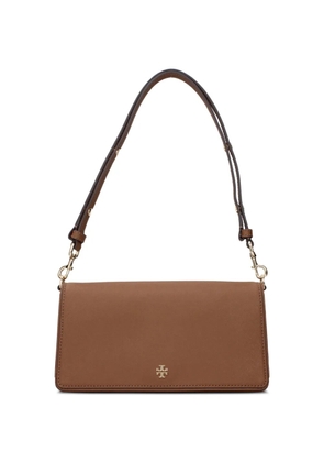 Tory Burch logo-plaque shoulder bag - Brown