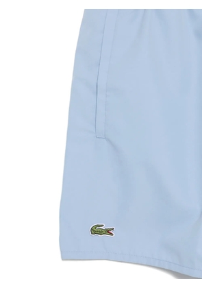 Lacoste logo-patch swim shorts - Blue