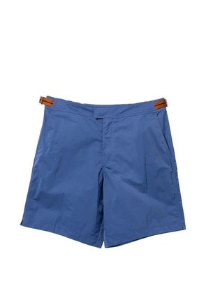 Zegna buckle-fastening swim shorts - Blue