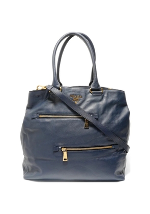 Prada Pre-Owned 2010s Soft Calf leather tote bag - Blue